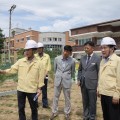 충남교육청, 장마철 앞두고 공주 지역 학교 재해 취약시설 긴급 점검