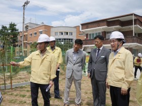 충남교육청, 장마철 앞두고 공주 지역 학교 재해 취약시설 긴급 점검