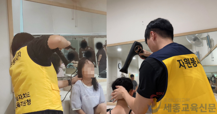 초등생존수영탈의실 자원봉사자 활동 사진(2025.9.8.).png